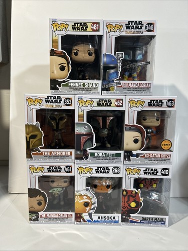 Funko Pop Star Wars Boba Fett 583 Luke Skywalker And Grogu