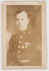 WW2 era US Marine Corps Service Photo Photograph Military Portrait USMC Marksman