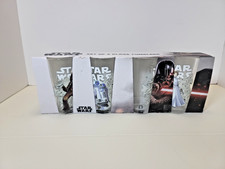 Star Wars Glass Tumbler Set Of 4. New In Box! See Details