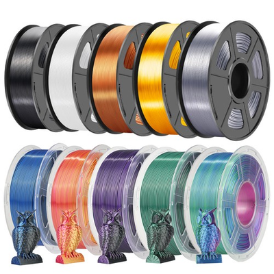 #ad BUY 6 GET 4 FREEAdd 10 SUNLU 3D Printer Filament PLA SILK 1.75mm 1KG 2.2LBS $20.30