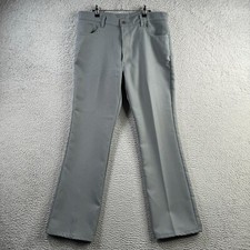 Vintage Levis Pants Mens 36x32 Fits 36x31 Gray Sta Prest 517 Bootcut Western