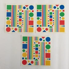 Vintage Mrs. Grossman's Stickers By The Yard - 1992 Colorful Shapes