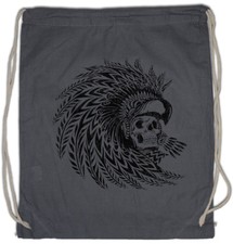 Image of DEAD AZTEC WARRIOR Drawstring Bag Indians Culture Civilization Mayans Religion