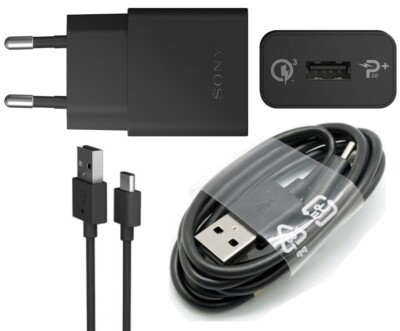 Original Sony UCH12 Schnellladegerät Ladekabel fr alle Handys mit USB-C Anschluß