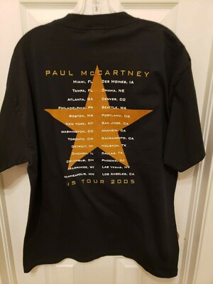 Paul McCartney 2005 US Tour t-shirt collectible mens womens unisex