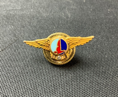 1940s Eastern Airlines 10K Gold 5 Yrs of Service Lapel Pin with Screw Back 1.2g