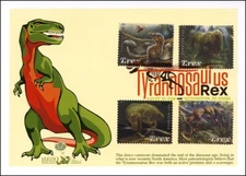 Sc. 5410-3 Tyrannosaurus Rex Dragon Cards FDC – Color Postmark
