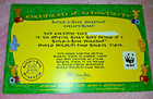 Limited Edition Wildlife Fund Build-a-Bear Bengal Tiger Fireman w/ Birth Cert. — photo 6