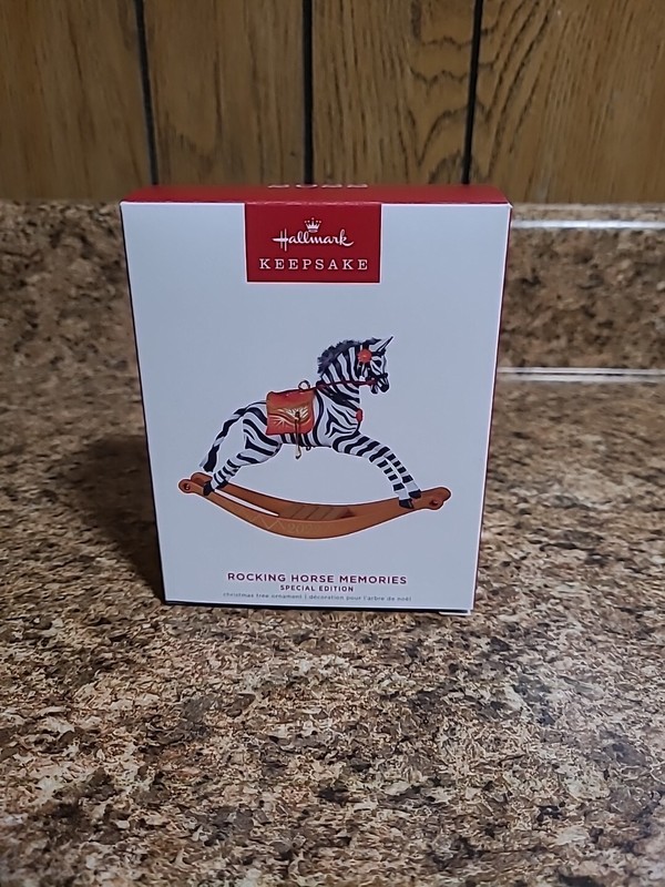 2022 Rocking Horse Memories Special Edition, Zebra ~ NIB Hallmark Ornament