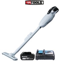 Image of Makita DCL181FZW 18V LXT 600ml Vacuum Cleaner White + 1 x 3Ah Battery & Charger