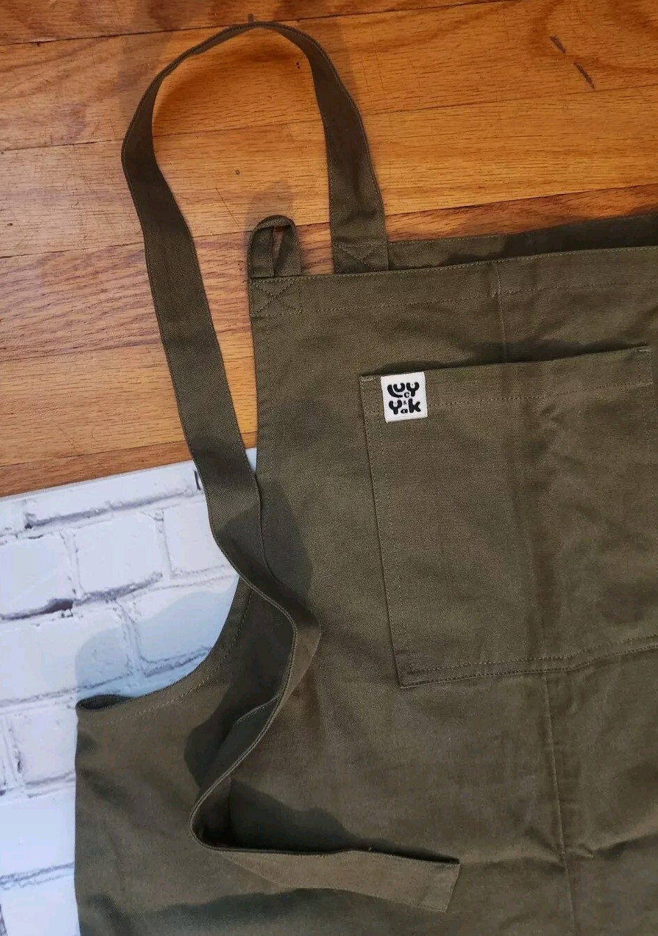NWT Lucy & Yak Jumpsuit Original Dungarees Olive Green New 14 T Tall image 7