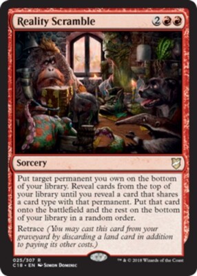 x1 Reality Scramble R MTG Commander 2018 M/NM, English