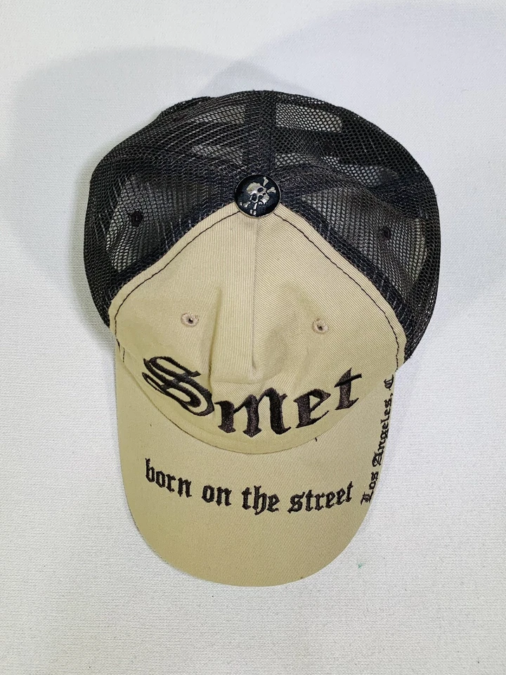 Sombrero de camionero ajustable vintage SMET por Christian Audigier bronceado talla única Foto 3 de 4