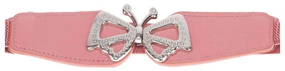»RETRO BUTTERFLY« Schmetterling Vintage TAILLENGÜRTEL Stretch Altrosa Rockabi - Bild 1 von 3
