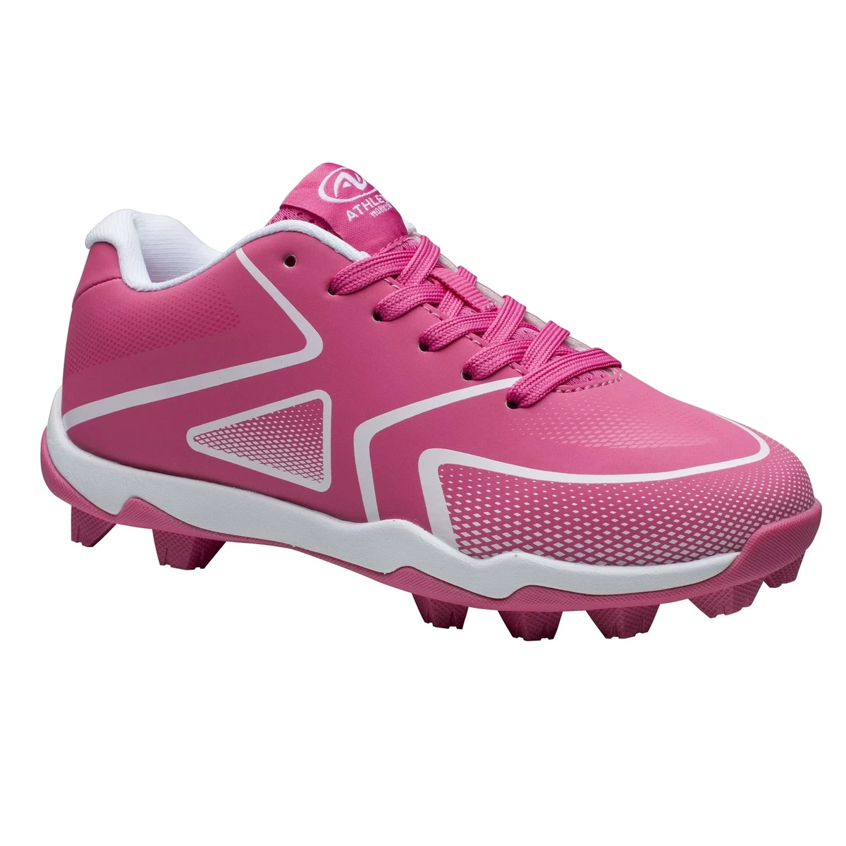 Girls pink baseball cleats hot sale