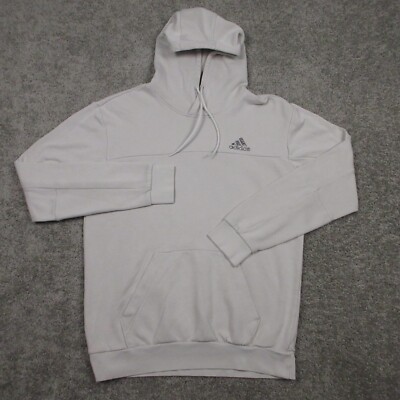 Adidas Sweater Mens Medium Beige Sand Hoodie Sweatshirt