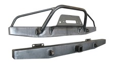 1984-2001 Jeep Cherokee Xj Front Winch And Rear Bumper Set W Prerunner Bars