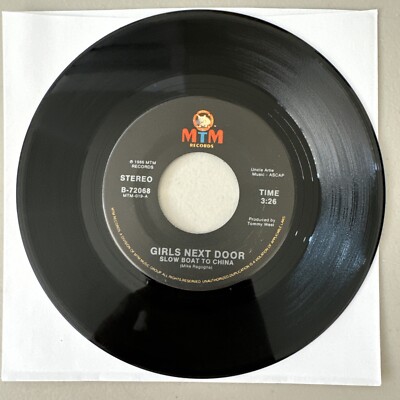 Girls Next Door Slow Boat To China/Pretty Boy's Cadillac MTM 45rpm 7'' Tested EX