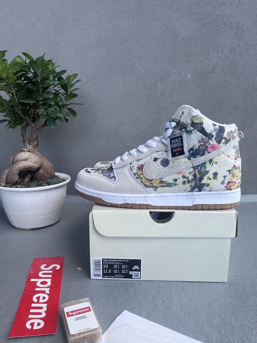Supreme × Nike SB Dunk High Rammellzee Buy Supreme x Dunk High SB 'Rammellzee' - FD8779 100 | GOAT