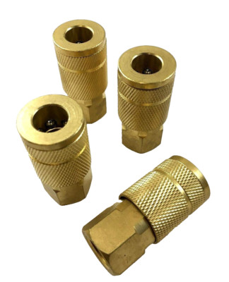 160 COILHOSE PNEUMATICS BRASS COUPLER 1/4'' FPT SIX BALL,  AUTOMOTIVE  [4 PAK ]