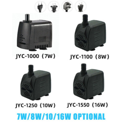 220V Mini 7-16W Small Submersible Water Pump Aquarium Pond Fish Tank Fountain