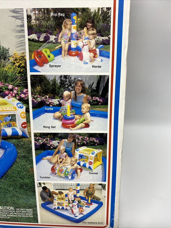 INTEX Wet Set Pre-School Play Center Pool Water Sprayer 72"x72" Vintage New 1999 - Image 4 of 4