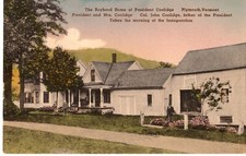 Boyhood Home of President Calvin Coolidge, Plymouth, VT Postcard
