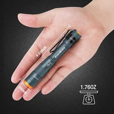 EverBrite Mini Pen Light 300 Lumens Small Flashlight with Clip for Inspection