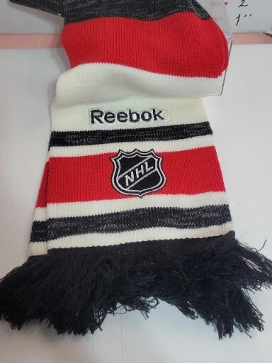 Bufanda tejida jacquard Chicago Blackhawks Center Ice Collection-s404z Foto 3 de 4