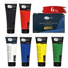 Acrylfarben 6x 120ml Set Acrylfarbe Malfarbe ...