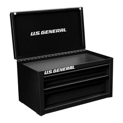 Mini Steel Toolbox, Black, U.S. GENERAL, *BRAND NEW IN THE BOX