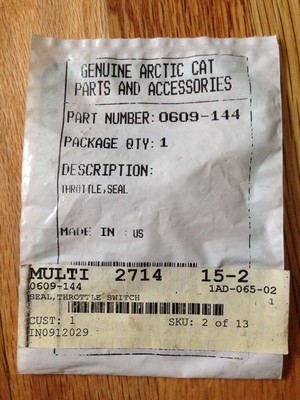 ARCTIC CAT SNOWMOBILE THROTTLE SEAL SWITCH NOS CHEETAH COUGAR EXT