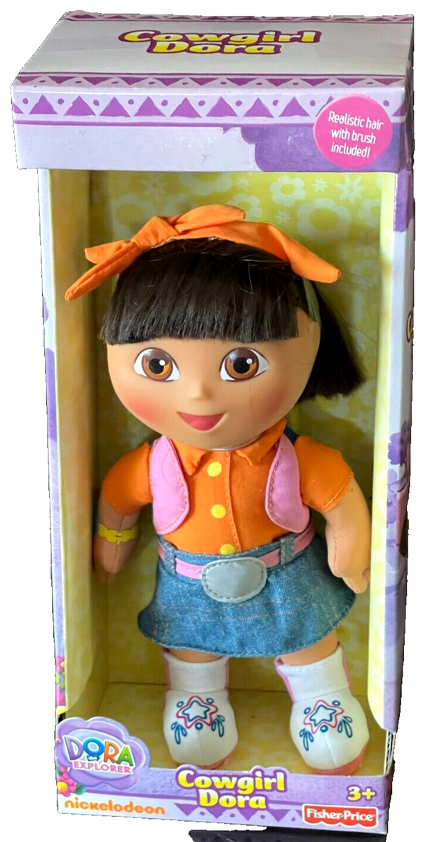 Fisher Price Dora the Explorer Cowgirl Realistic Hair with brush 9