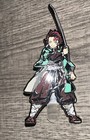 Demon Slayer Anime Tanjiro Kamado with Sword Metal Enamel Pin  Brooch — photo 3