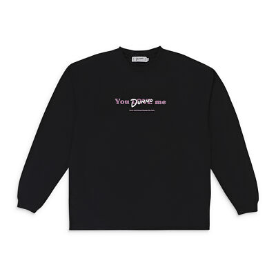 NWT DUNNO CHINA BLACK T-SHIRT SIZE M $YOU LOVE ME LONG SLEEVE