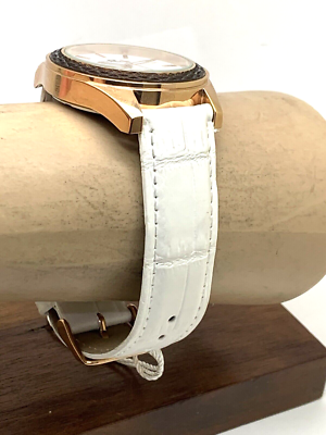Oceanaut Women\'s Watch OC1413 Quartz Rose Gold White Dial Leather Band 40mm Oceanaut Women main image 2