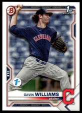 2021 Bowman Draft 1st Edition Gavin Williams #BD-93 1st Cleveland Indians