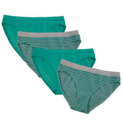 FEM Girl Seamless Bikini Panties for Girls - 4 Pack