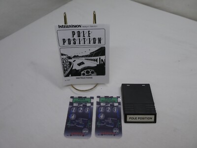 Pole Position (Intellivision, 1988) with manual and Handmaid overlays
