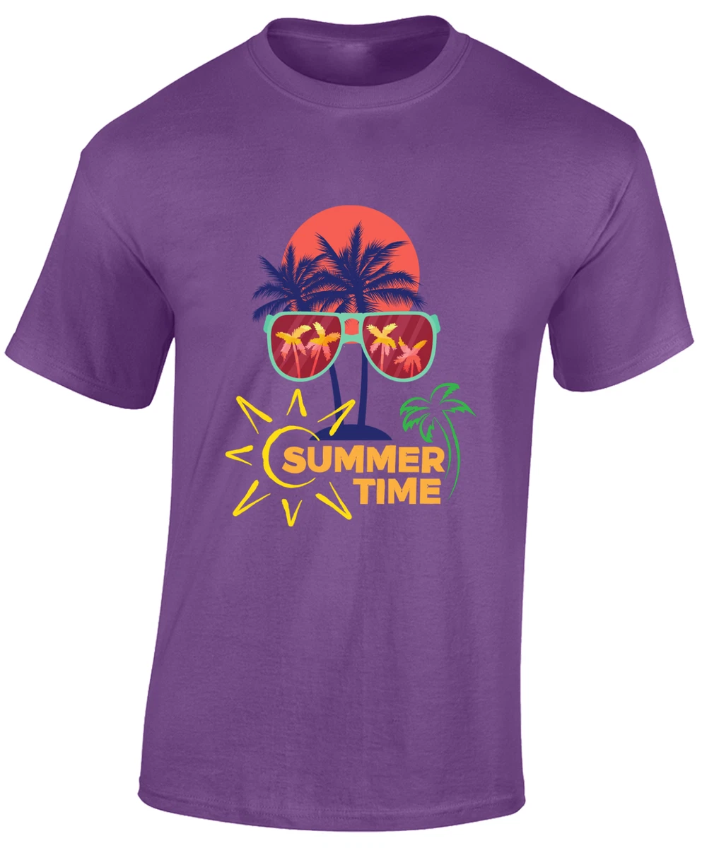 Summer Time Casual Beach Holiday Cool Design New Unisex T