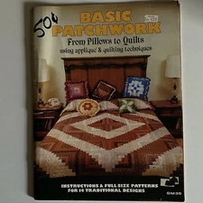 VTG Basic Patchwork From Pillows to Quilts Gaylemot Publishing Quilt Patterns
