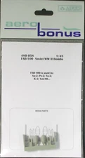 Aerobonus 1/48th Scale Resin WWII Soviet FAB100 Bombs Item No. 480058
