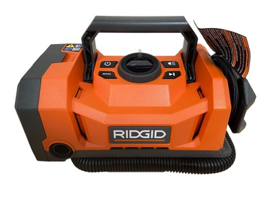 #ad RIDGID 18V Dual Function Cordless Inflator w Valve Adaptor Needle Tool Only $76.99