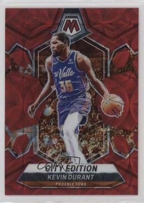 2023 Panini Mosaic City Edition International Red Prizm 20/75 Kevin Durant 1l2