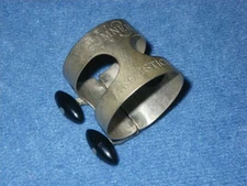 VINTAGE W.S. SUMNER ACOUSTICUT ALTO SAXOPHONE LIGATURE - BLACK EPOXY SCREW HEADS