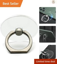 Titanium Universal Phone Stand with 360 Rotation - Stylish Finger Ring Holder