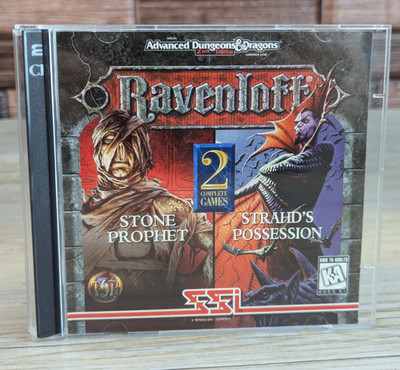 Advanced D&D Ravenloft Stone Prophet Strahd's Possession CD PC DOS 1996 SSI TSR