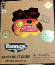New Fuggler Ugly Monster Farting Figures 3" Black Munch Munch Motion Activated