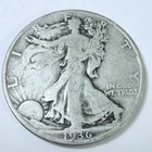 1936-S 50C Walking Liberty Half Dollar 90% Silver Very Good Details #4536