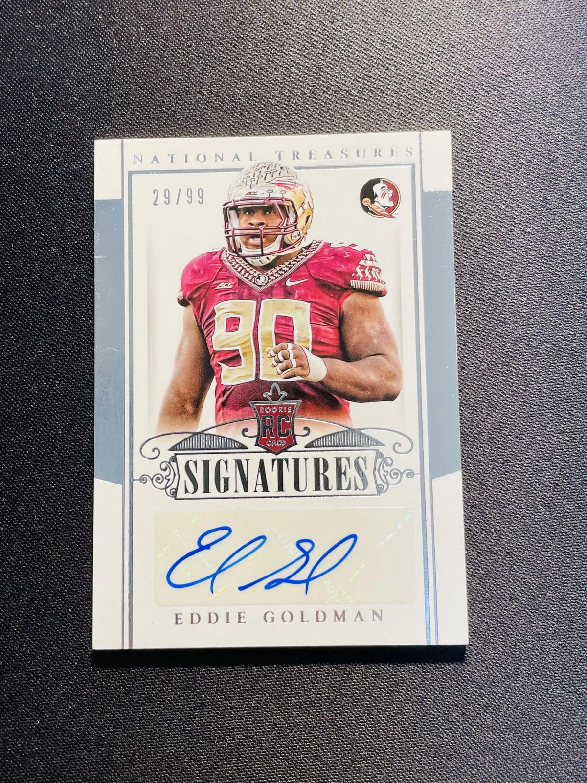 Eddie Goldman Panini Prestige #236 Autograph